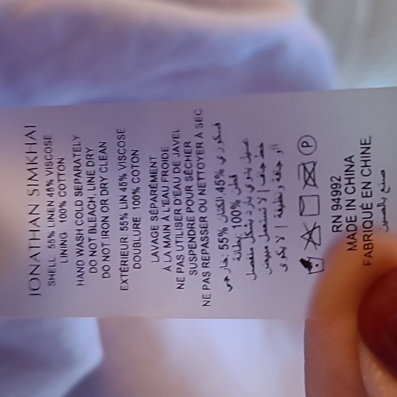 SIMKHAI Prudence Strappy Open Back Linen Elegant Lavender Maxi Dress M - Picture 6 of 6